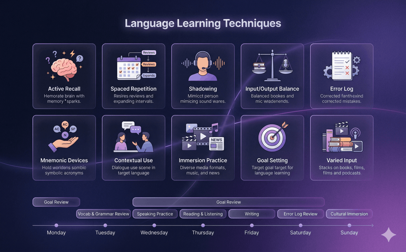 10 Effective Language Learning Techniques That Actually Work